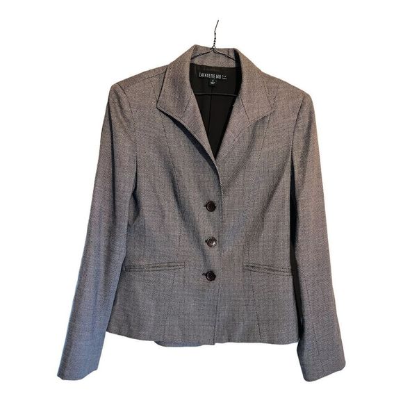 lafayette 148 new york brown honeycomb design wool blend blazer ❤️MOVING SALE🔥